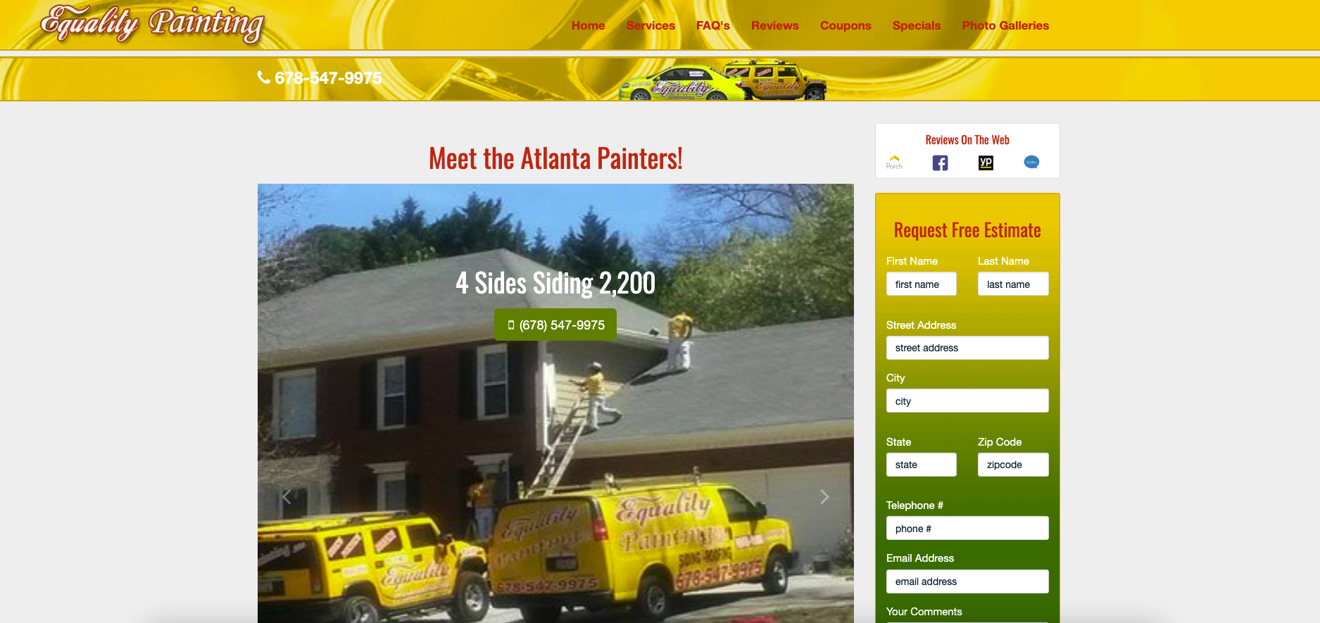 Equality Painting Website