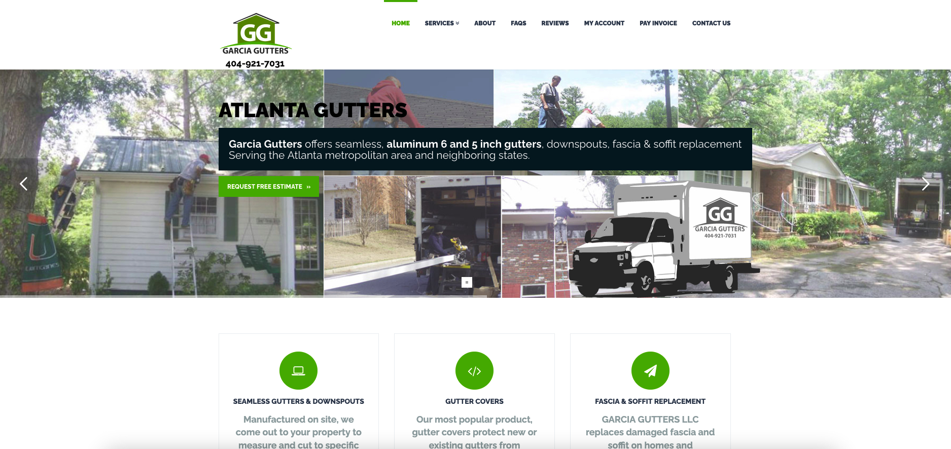 Garcia Gutters Website