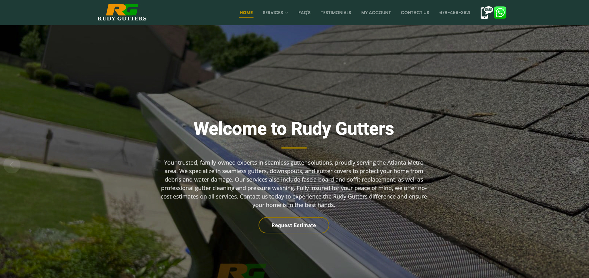 Rudy Gutters Website