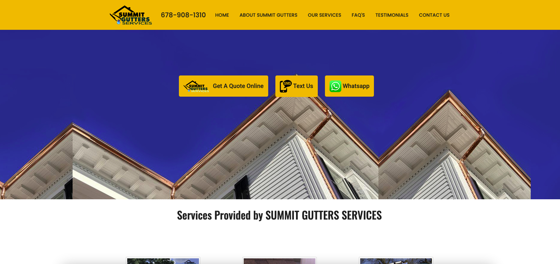 Summit Gutters LLC Website